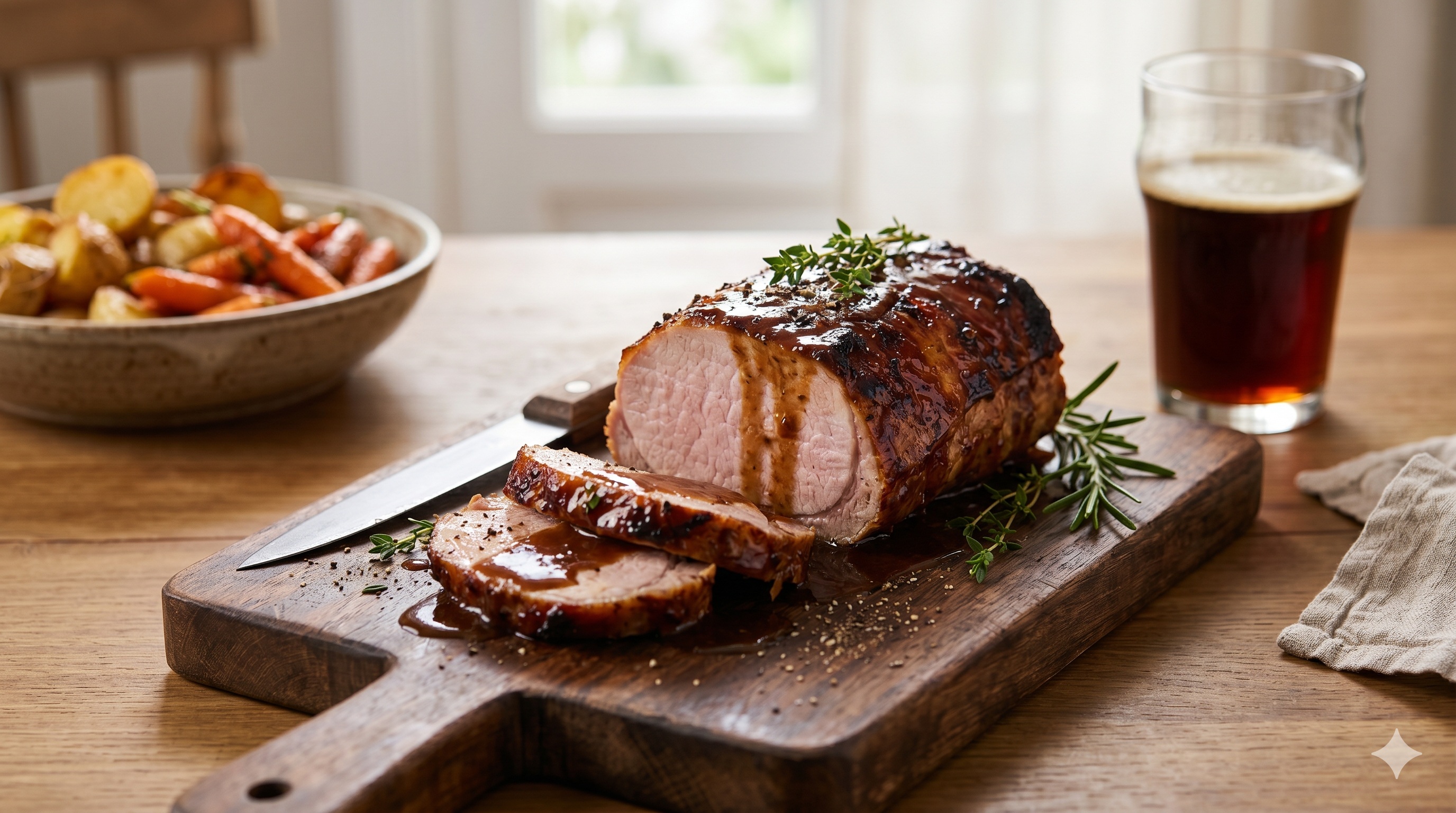 Carré de cerdo a la cerveza