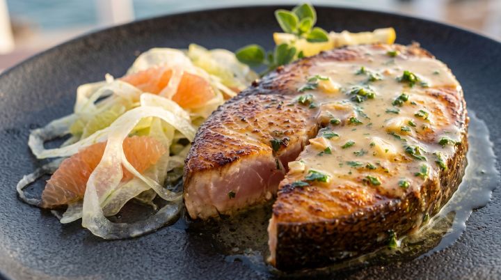Pez Espada a la Plancha con Salsa Virgen (Gourmet)