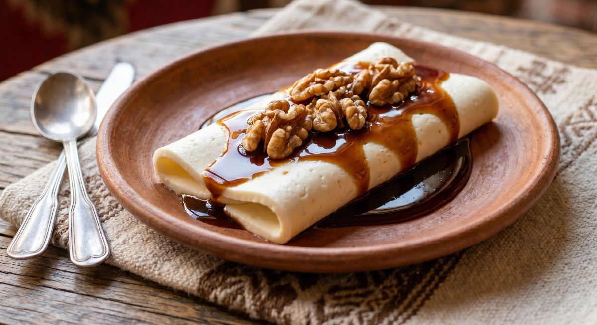 Quesillo com Mel de Cana e Nozes (Clássico Saltenho)
