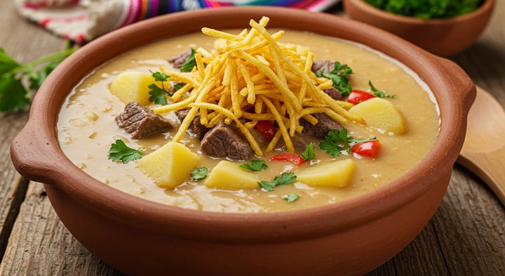 Sopa de Amendoim Tradicional Andina