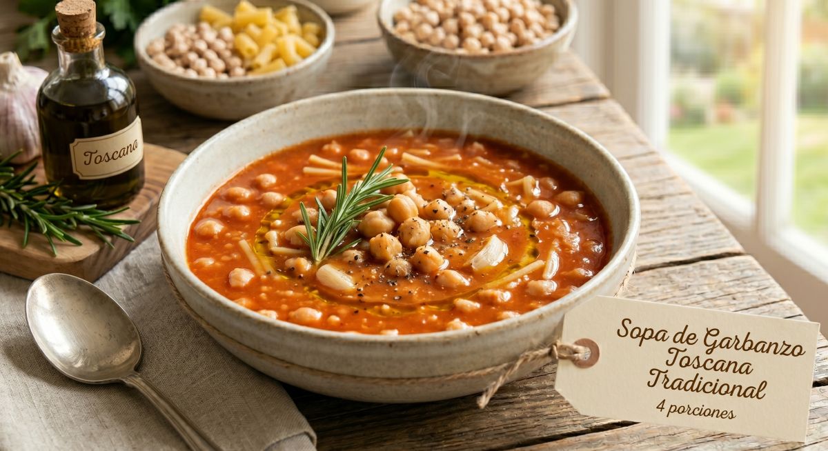 Sopa Toscana Tradicional de Grão-de-Bico