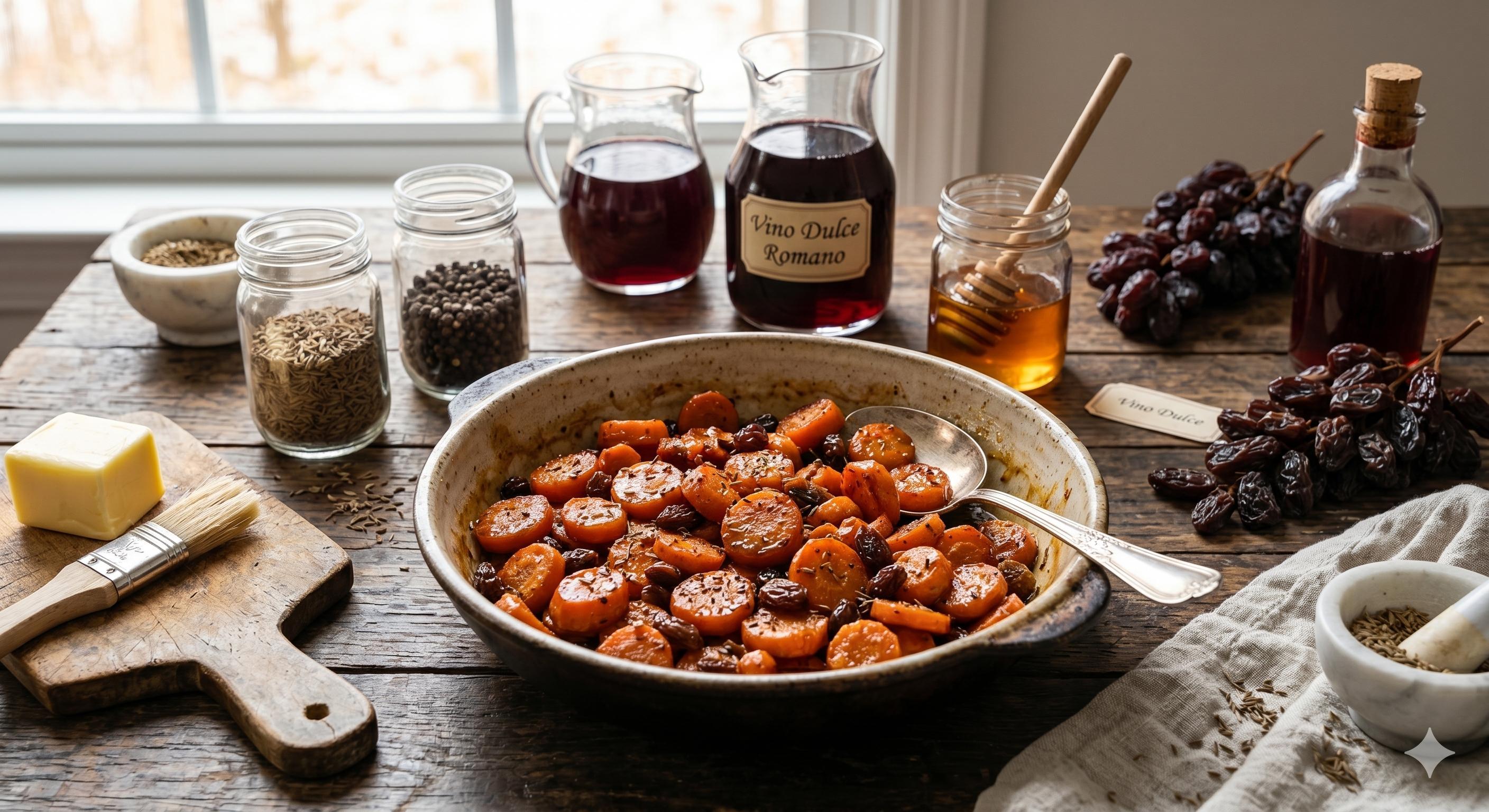 Zanahorias Glaseadas a la Romana con Miel y Comino
